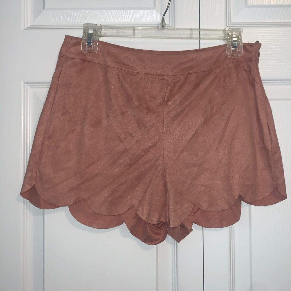 Suede shorts